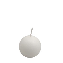 Candele - CANDELA SFERA 60 BIANCA - Outlet Vendita Candele