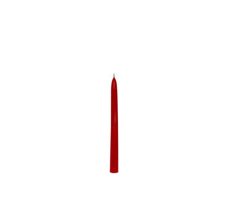candela conica h. 250 mm CERALACCA Rossa