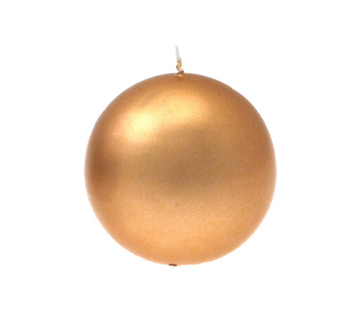 candela sfera oro diam. 80 mm
