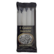 Candele Steariche Leoncini (confezione 4 pezzi)