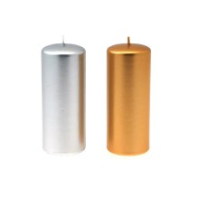 Candelotto moccolo 60x150 mm Oro/Argento