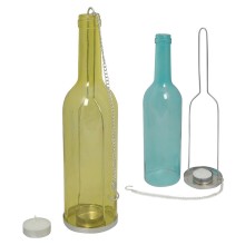 Bottiglia di vetro appendibile portatealight